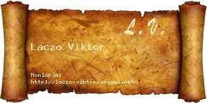 Laczo Viktor névjegykártya